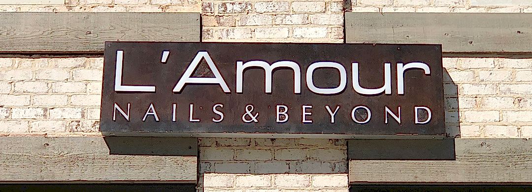 L'Amour Nails and Beyond Sign Store Sign Georgia