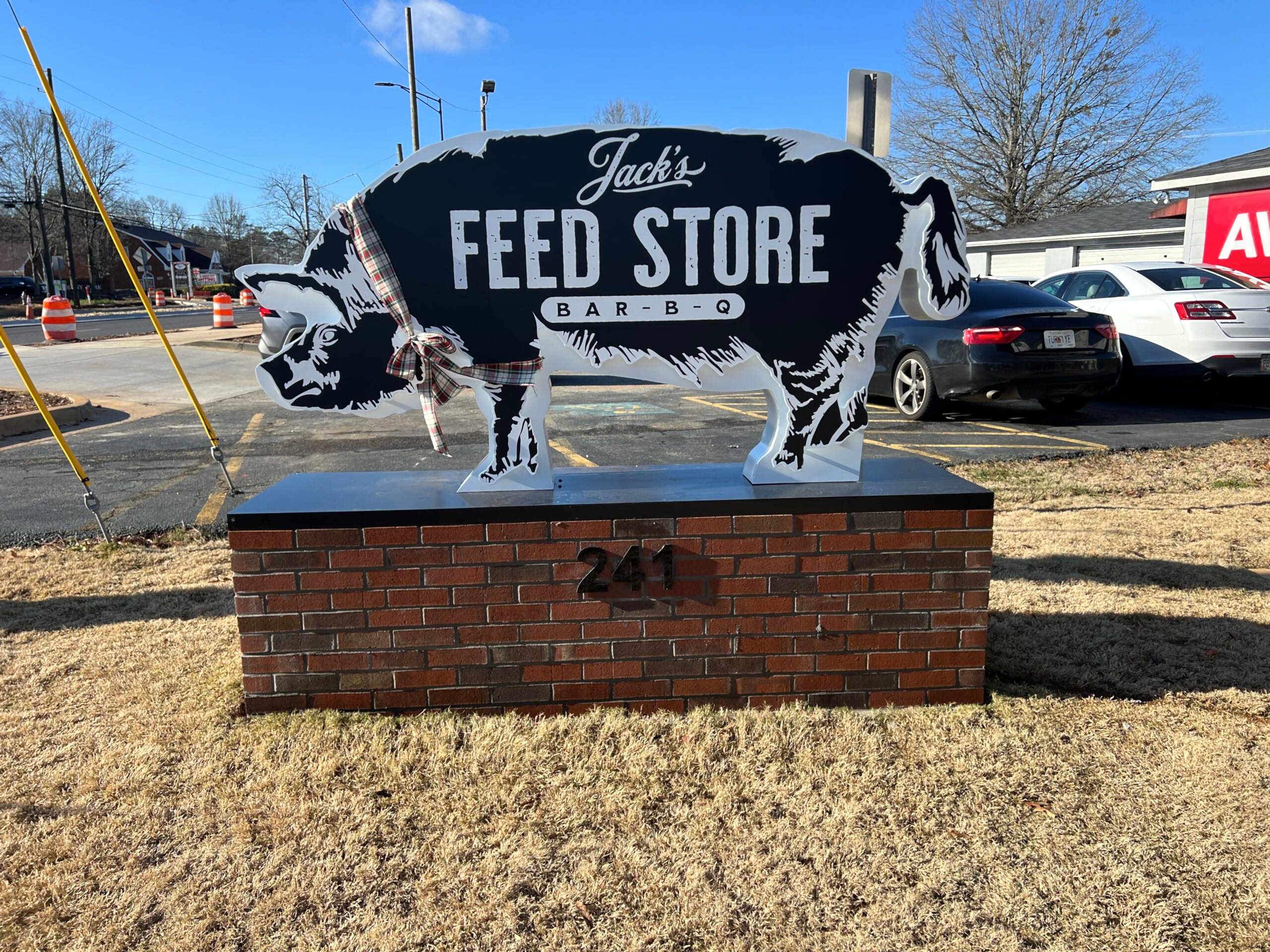 Jack's Feed Store BBQ restuarant sign