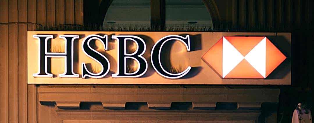 HSBC bank sign Georgia